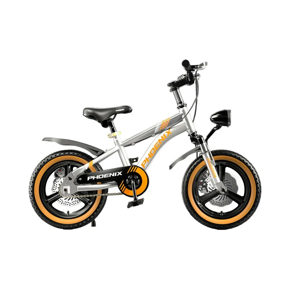 VOLTUS 14/18/22 Upgraded Integrated Alloy Foot Children's Bicycle Training Wheels Support - Inch Magnesium Wheel Silvery