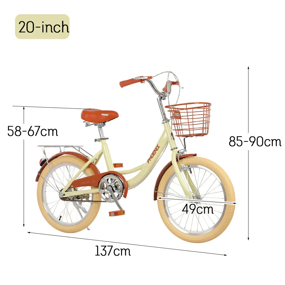 VOLTUS 16/20/22 - Training Princess Options, Seat, - Safety Kids' Design Standard Wheel Bike Comfortable Yellow