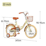 VOLTUS 16/20/22 - Training Princess Options, Seat, - Safety Kids' Design Standard Wheel Bike Comfortable Yellow