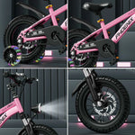 VOLTUS 18/20/22 Mudguard, No Seat, or Wheels Bike with - Spoke Sport Kids' Rear - Integrated Pink
