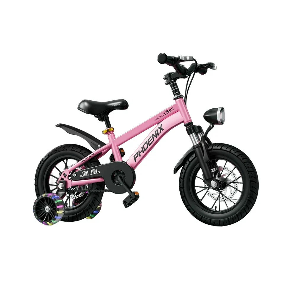 VOLTUS 18/20/22 Mudguard, No Seat, or Wheels Bike with - Spoke Sport Kids' Rear - Integrated Pink