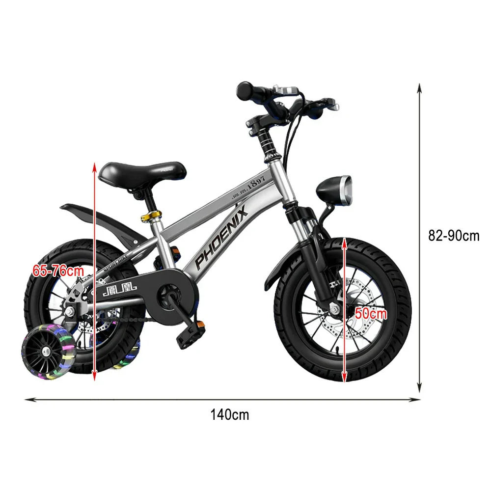 VOLTUS 18/20/22 Mudguard, No Sport Wheels - or Spoke Kids' Integrated Seat, Rear - with Bike Silvery