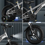 VOLTUS 18/20/22 Mudguard, No Sport Wheels - or Spoke Kids' Integrated Seat, Rear - with Bike Silvery