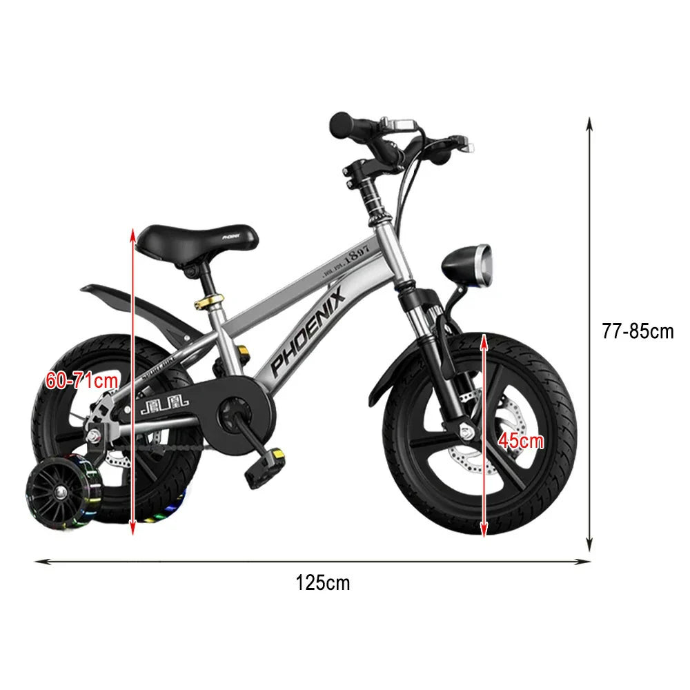 VOLTUS 18/20/22 Mudguard, No Sport Wheels - or Spoke Kids' Integrated Seat, Rear - with Bike Silvery