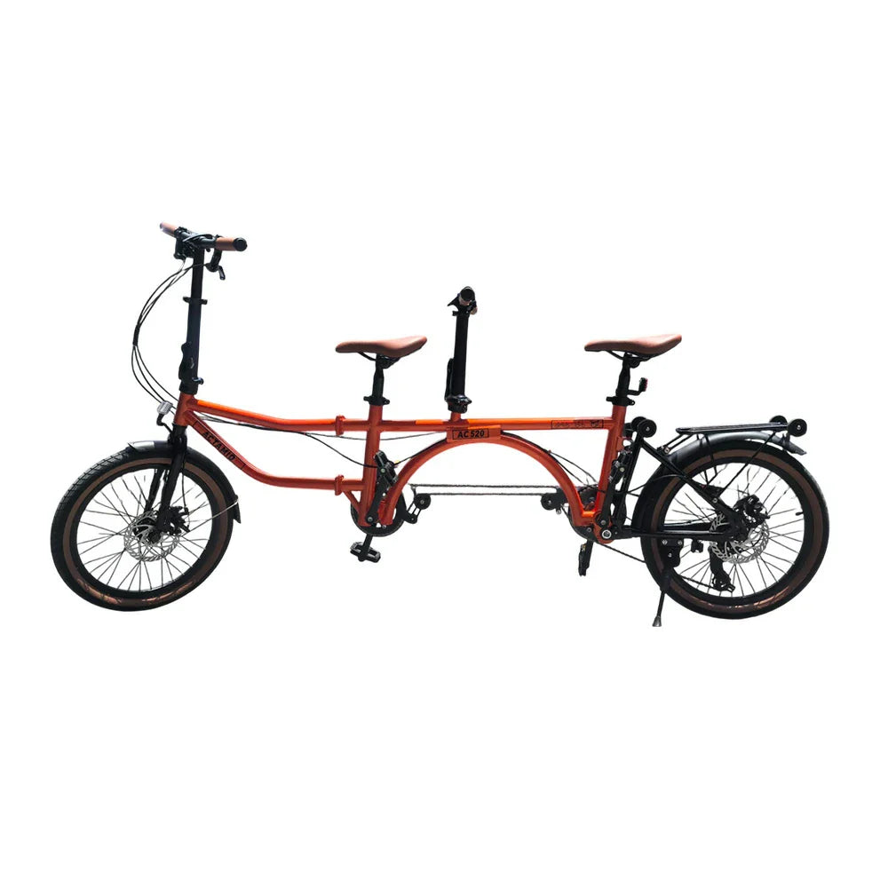 VOLTUS 20 Double Inch 4-Fold Bike Absorber Upgraded with Shock Design Seat-Orange