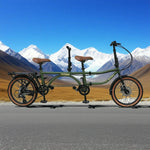 VOLTUS 20 4-Fold with Bike Inch Double Absorber Design Shock Upgraded Seat-Green