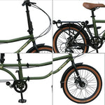 VOLTUS 20 4-Fold with Bike Inch Double Absorber Design Shock Upgraded Seat-Green