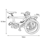 VOLTUS 20 4-Fold with Bike Inch Double Absorber Design Shock Upgraded Seat-Green