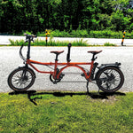 VOLTUS 20 Double Inch 4-Fold Bike Absorber Upgraded with Shock Design Seat-Orange