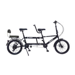 VOLTUS 2-Person Folding - Speed Bicycle 24-inch Single Black/Orange/White