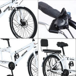 VOLTUS 2-Person Folding - Speed Bicycle 24-inch Single Black/Orange/White