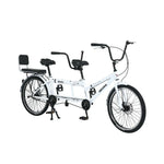 VOLTUS 2-Person Folding - Speed Bicycle 24-inch Single Black/Orange/White
