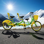 VOLTUS 3-Seater/4-Seater Sightseeing Bicycle Person Three Bike-Blue/Red/Green