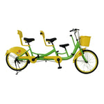 VOLTUS 3-Seater/4-Seater Sightseeing Bicycle Person Three Bike-Blue/Red/Green