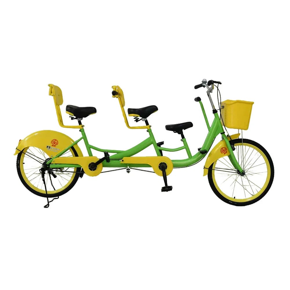 VOLTUS 3-Seater/4-Seater Sightseeing Bicycle Person Three Bike-Blue/Red/Green