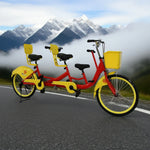 VOLTUS 3-Seater/4-Seater Sightseeing Bicycle Person Three Bike-Blue/Red/Green