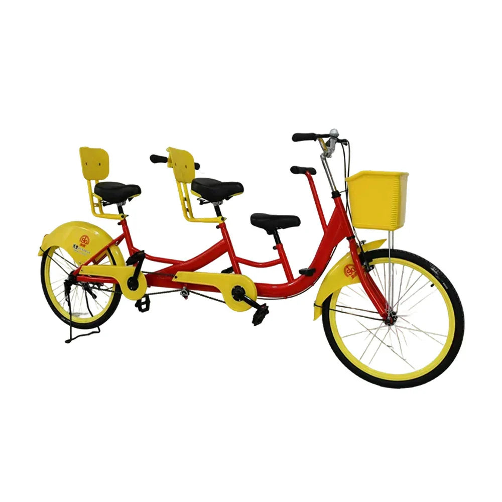 VOLTUS 3-Seater/4-Seater Sightseeing Bicycle Person Three Bike-Blue/Red/Green