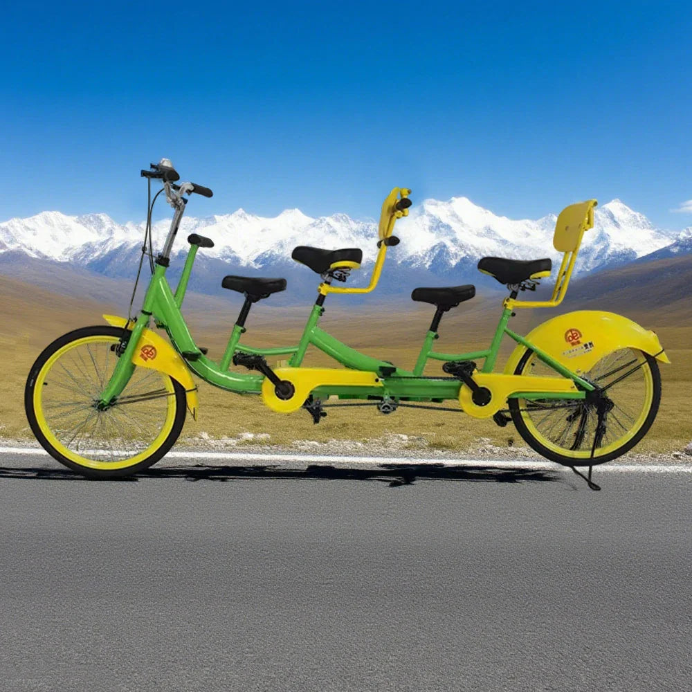 VOLTUS 3-Seater/4-Seater Sightseeing Bicycle Person Three Bike-Blue/Red/Green