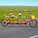VOLTUS Three Sightseeing Comfortable Seat Seater Bicycle Red/Green/Blue