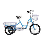 VOLTUS Adult Comfort Seat Three Single Speed Bicycle Upgraded Wheel Tire Reinforcement-Red/Blue/Silvery