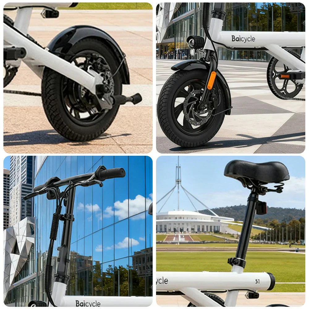 VOLTUS Folding Electric Bike 36V250W Brushless Motor Carbon Steel Frame