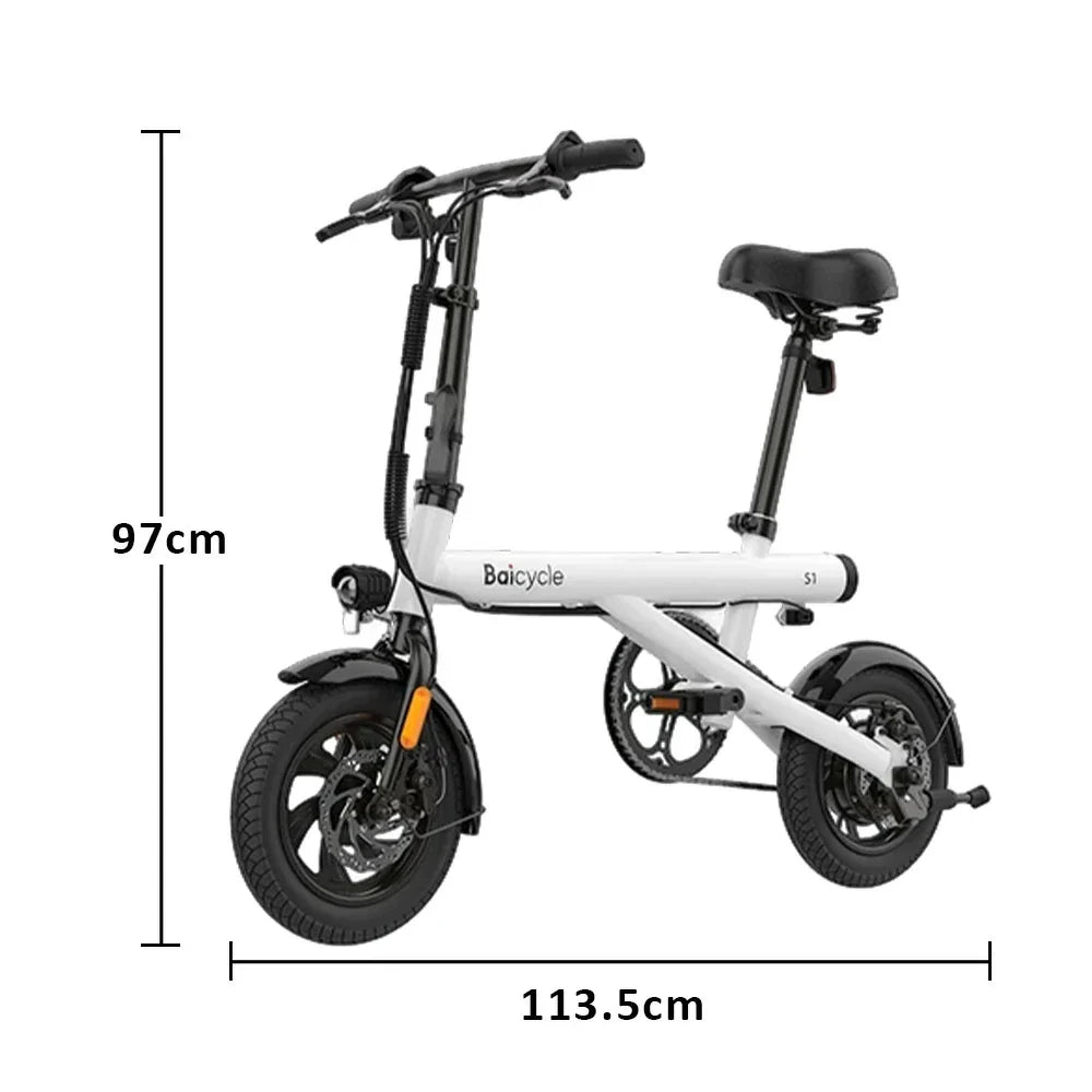 VOLTUS Folding Electric Bike 36V250W Brushless Motor Carbon Steel Frame