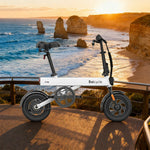 VOLTUS Folding Electric Bike 36V250W Brushless Motor Aluminium Alloy Frame White