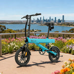 VOLTUS Folding Electric Bike 36V400W Brushless Motor Aluminium Alloy Frame Blue