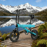 VOLTUS Folding Electric Bike 36V400W Brushless Motor Aluminium Alloy Frame Blue