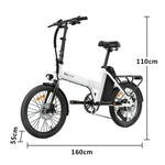 VOLTUS Folding Electric Bike 36V400W Brushless Motor Aluminium Alloy Frame 20-Inch Wheels with Long-Range 11Ah Battery