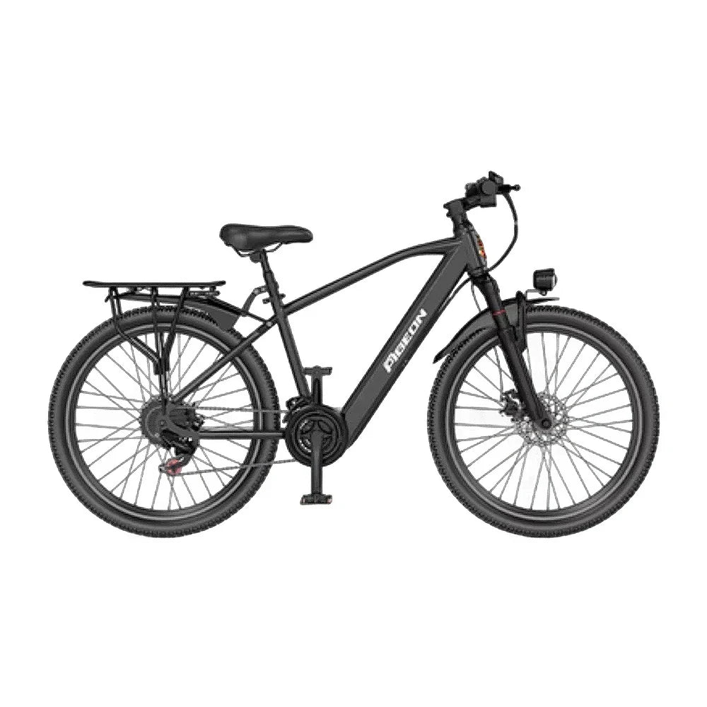VOLTUS Electric Bike 400W Motor Carbon Alloy Frame Shimano 21-Speed 26-Inch Spoked Wheels Black