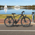 VOLTUS Electric Bike 400W Motor Carbon Alloy Frame Shimano 21-Speed 26-Inch Magnesium Alloy Integrated Wheels Black