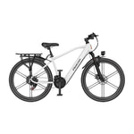 VOLTUS Electric Bike 400W Motor Carbon Alloy Frame Shimano 21-Speed 26-Inch Magnesium Alloy Integrated Wheels White