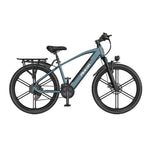 VOLTUS Electric Bike Carbon Alloy Frame Shimano 7-Speed 26-Inch Magnesium Alloy Integrated Wheels Blue