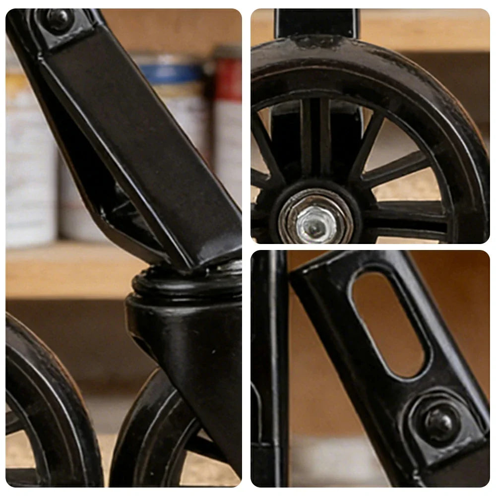 VOLTUS Kids Bicycle Training Wheels Smooth Quiet Rolling Reinforced Steel Bracket Stable Balance Support for 16/18/20 Inch Bikes - Black