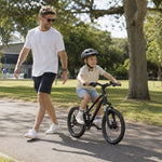 VOLTUS Kids Mountain Bike with Dual Suspension Disc Brakes and Gear Shift for Outdoor Riding - Black