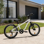 VOLTUS  16 Inch Kids Bike - Lightweight Aluminium Alloy Frame, Single Speed Bicycle for Children Outdoor Riding - Brushed Silver