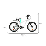 VOLTUS  16 Inch Kids Bike - Lightweight Aluminium Alloy Frame, Single Speed Bicycle for Children Outdoor Riding - Brushed Silver