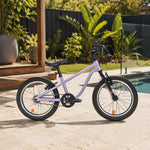 VOLTUS  16 Inch Kids Bike - Lightweight Aluminium Alloy Frame, Single Speed Bicycle for Children Outdoor Riding - Purple
