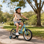 VOLTUS  Kids Bike - Lightweight Aluminium Alloy Bicycle with Training Wheels, Adjustable Frame for Outdoor Riding - Blue