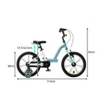 VOLTUS  Kids Bike - Lightweight Aluminium Alloy Bicycle with Training Wheels, Adjustable Frame for Outdoor Riding - Blue