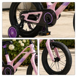VOLTUS Kids Bike - Lightweight Aluminium Alloy Bicycle with Dual Disc Brakes, Full Chain Guard for Outdoor Riding - Pink