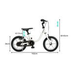 VOLTUS Kids Balance Bike - 2-in-1 Convertible Toddler Bicycle with Pedal Mode, Lightweight Frame for Early Riding - White