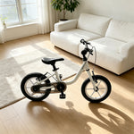 VOLTUS Kids Balance Bike - 2-in-1 Convertible Toddler Bicycle with Pedal Mode, Lightweight Frame for Early Riding - White