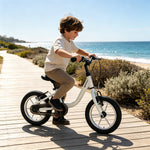 VOLTUS Kids Balance Bike - 2-in-1 Convertible Toddler Bicycle with Pedal Mode, Lightweight Frame for Early Riding - White
