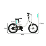 VOLTUS Kids Balance Bike - 2-in-1 Convertible Toddler Bicycle with Pedal Mode, Lightweight Frame for Early Riding - White