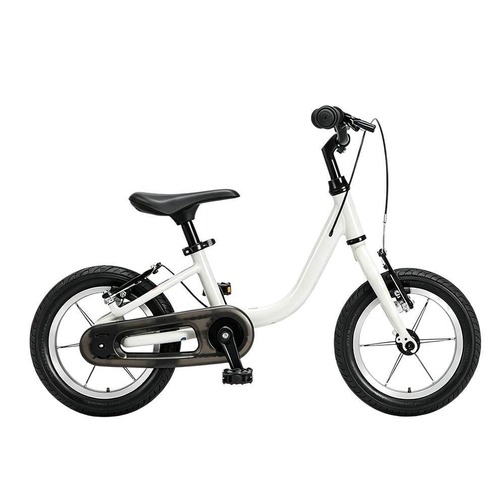 VOLTUS Kids Balance Bike - 2-in-1 Convertible Toddler Bicycle with Pedal Mode, Lightweight Frame for Early Riding - White