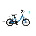 VOLTUS Kids Balance Bike - 2-in-1 Convertible Toddler Bicycle with Pedal Mode, Lightweight Frame for Early Riding - Blue
