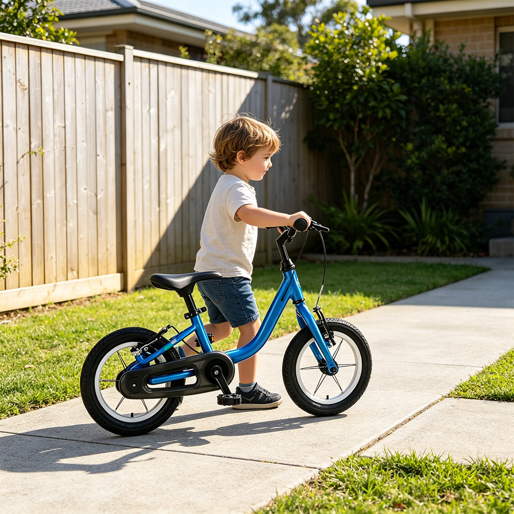 VOLTUS Kids Balance Bike - 2-in-1 Convertible Toddler Bicycle with Pedal Mode, Lightweight Frame for Early Riding - Blue