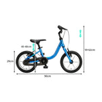 VOLTUS Kids Balance Bike - 2-in-1 Convertible Toddler Bicycle with Pedal Mode, Lightweight Frame for Early Riding - Blue